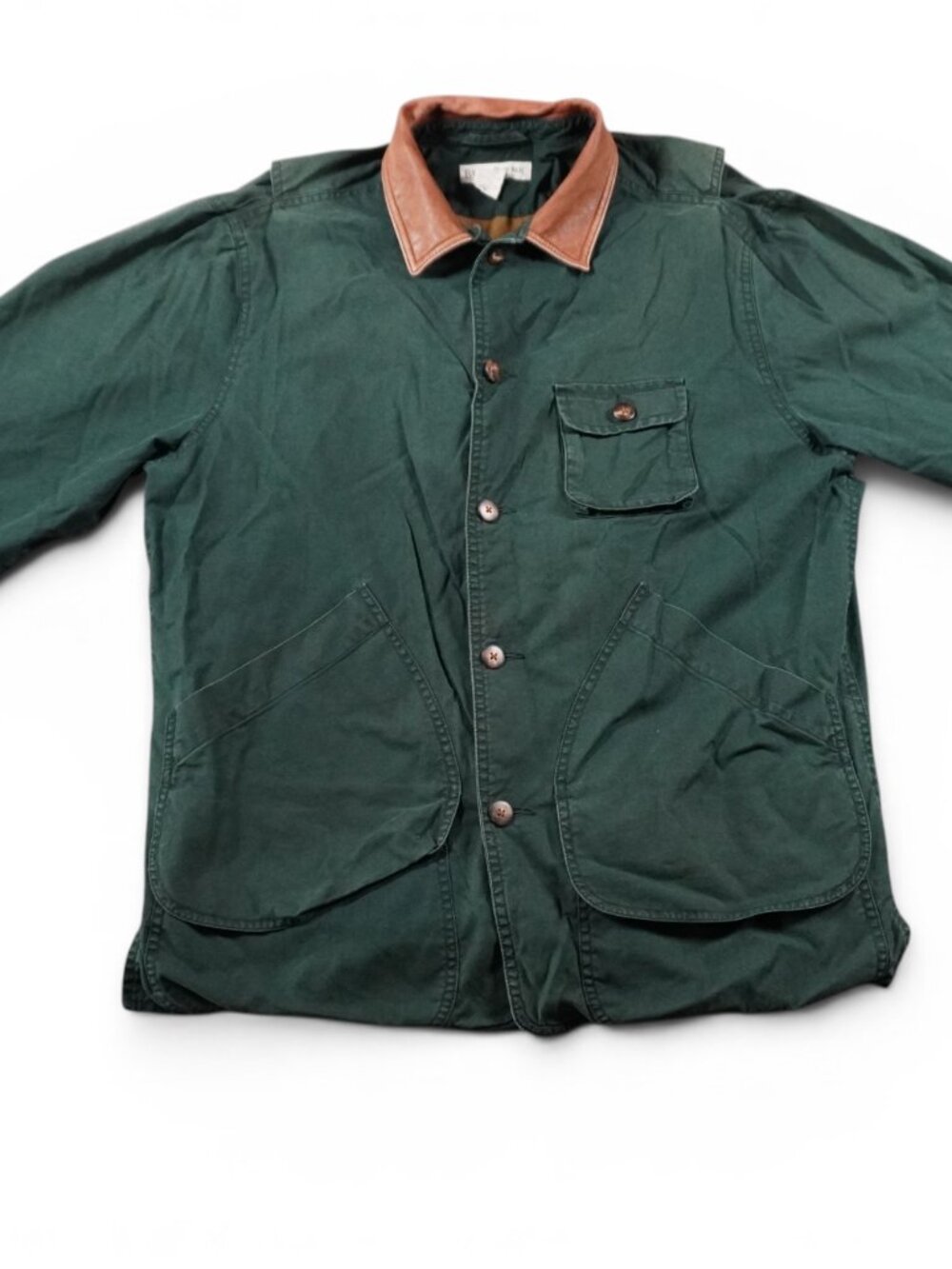 Vintage Banana Republic Forest Green Cotton Duck Canvas Denim Barn Chore Jacket